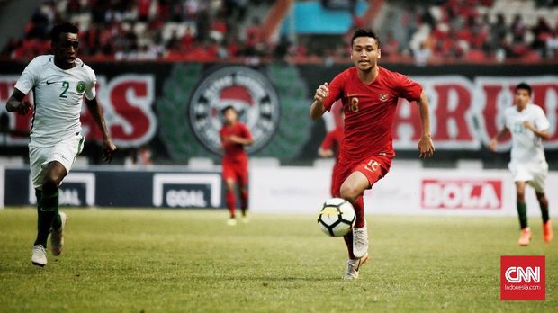 Timnas Indonesia U-19 saat kalah 2-1 dari Arab Saudi pada laga uji coba sebelum Piala Asia U-19. (