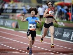 Sprinter Korea Selatan dengan Cerebral Palsy Memukau di GBK