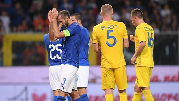 Timnas Italia kembali gagal meraih kemenangan di bawah besutan Roberto Mancini. (