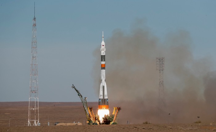 Ilustrasi roket Soyuz. Foto: Dok. REUTERS/Shamil Zhumatov