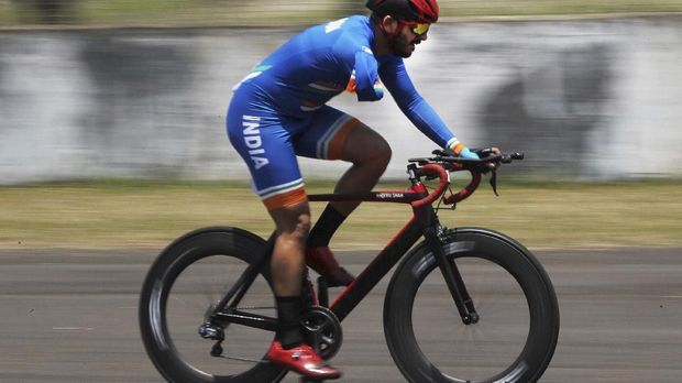 Divij Shah, salah satu atlet balap sepeda yang berlaga di Asian Para Games 2018.