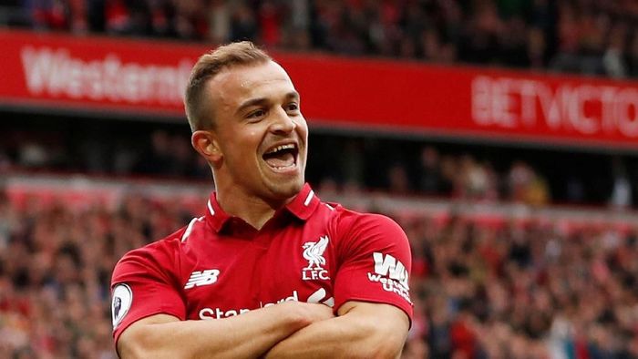 Pemain Liverpool, Xherdan Shaqiri. (Foto: Lee Smith/Reuters) Pemain Liverpool, Xherdan Shaqiri. (Foto: Lee Smith/Reuters)