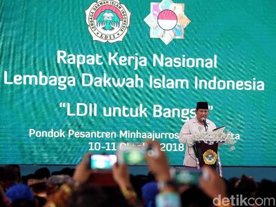 Prabowo Bicara Kondisi Ekonomi Indonesia di Rakernas LDII