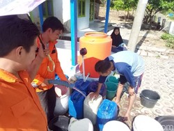 Salurkan Air Bersih untuk Warga, BPBD Ciamis Berutang Puluhan Juta