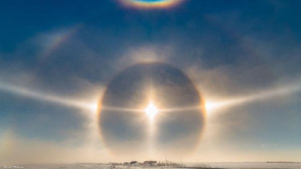 Kumpulan Potret Sun Dog, Saat Matahari Terlihat Lebih dari Satu