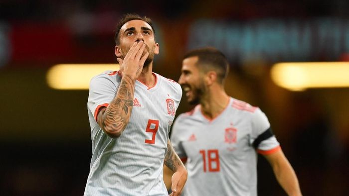 Paco Alcacer terus unjuk ketajaman, mencetak dua gol untuk timnas Spanyol. (Foto: Dan Mullan/Getty Images) Paco Alcacer terus unjuk ketajaman, mencetak dua gol untuk timnas Spanyol. (Foto: Dan Mullan/Getty Images)
