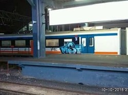 Begini Kronologi Kereta Bandara Dicoret-coret Pelaku Vandalisme