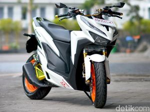 Honda Vario 150 Dimodif Kekar Bak Moge Honda Vario 150 Dimodif Kekar Bak Moge