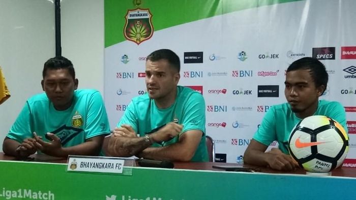 Bhayangkara FC mengalahkan Sriwijaya FC 2-0. (Foto: Randy Prasatya) Bhayangkara FC mengalahkan Sriwijaya FC 2-0. (Foto: Randy Prasatya)