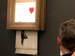 Lukisan Banksy Rp 20 M Kini Punya Nama Baru Love is in the Bin