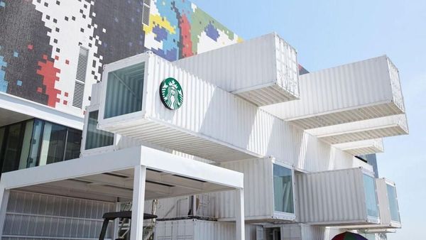 Begini Tampilan Kafe dari Peti Kemas Bekas yang Keren Banget