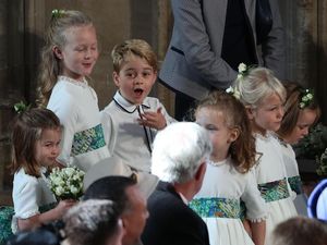 Tampang Jahil Pangeran George dan Charlotte di Nikahan Putri Eugenie