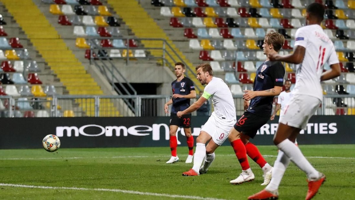 Timnas Inggris hanya bermain imbang 0-0 melawan Kroasia di ajang UEFA Nations League (Foto: Carl Recine/Action Images via Reuters)