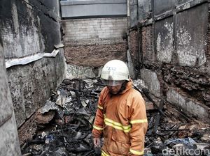 Begini Kondisi Ruko Karet Tengsin Usai Dilahap Api