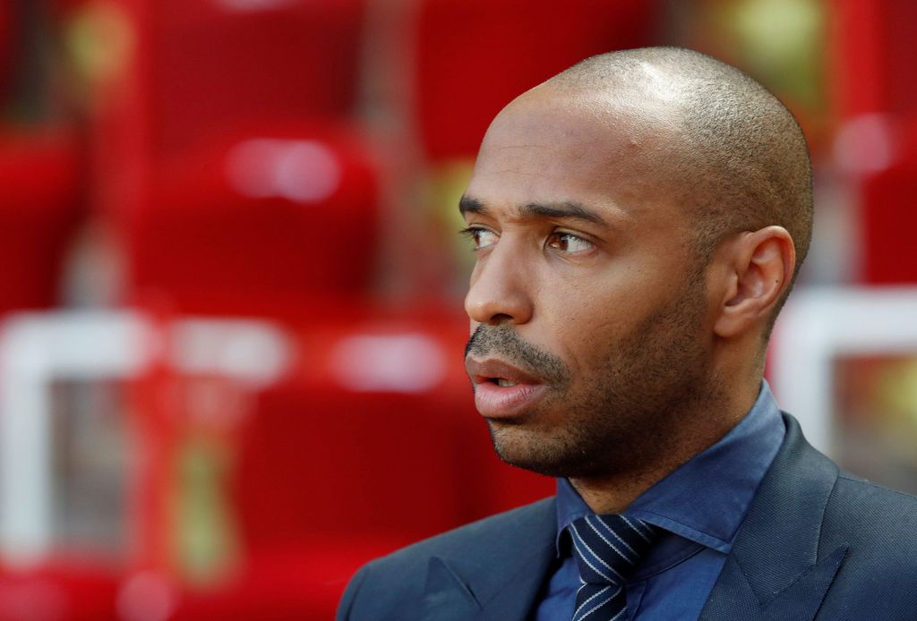 Soccer Football - Champions League - Group Stage - Group A - AS Monaco v Atletico Madrid - Stade Louis II, Monaco - September 18, 2018  Thierry Henry in the stadium before the match   REUTERS/Eric Gaillard