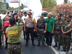 Rombongan Kirab Satu Negeri di Kediri Disambut Polri-TNI