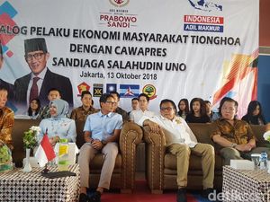 Dialog Bersama Pengusaha Tionghoa, Sandiaga Ditanya Reklamasi