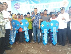 Ke Lombok, Menhub Tinjau Pembangunan Huntara untuk Korban Gempa