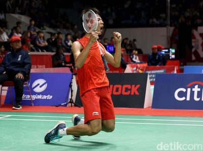 Indonesia Raih Emas dan Perak dari Cabor Bulu Tangkis Putra SU 5