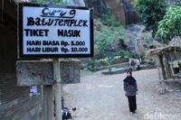 Jalan menuju Curug Batu Templek (Wisma/detikTravel)