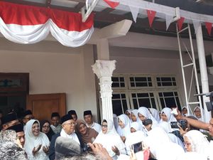 Reunian di Krapyak, Maruf Amin: Saya Tak Kampanye di Ponpes