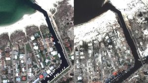 Before-After, Dampak Kerusakan Badai Michael di AS