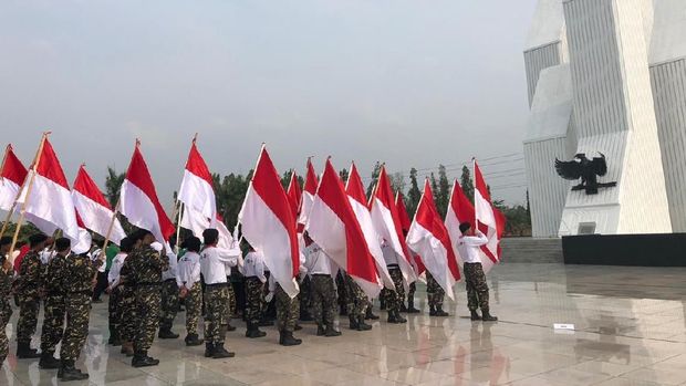 GP Ansor held a national rally in a series of one-country parades at the Kalibata National Heroes Cemetery in South Jakarta on Sunday October 14, 2018 (Doc. PW GP Ansor DKI Jakarta)