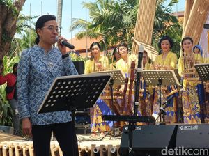 Sri Mulyani Nyanyi di Hari Terakhir Paviliun Indonesia IMF-WB