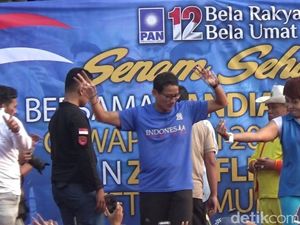 Kunjungi Subang, Sandiaga Uno Goyang 2 Jari Bareng Emak-emak