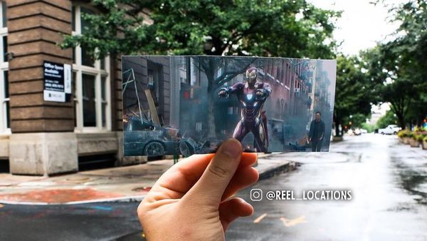 Keren! Ketika Foto Adegan Film Disatukan dengan Lokasi Aslinya