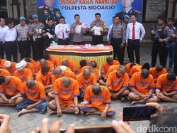 Dua Pekan, Puluhan Pengedar Narkoba Diamankan di Sidoarjo