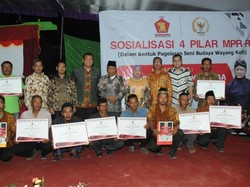 Sosialisasi Empat Pilar, MPR AJak Warga Nonton Wayang Kulit