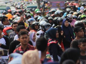 Macet Festival Tabut Bengkulu