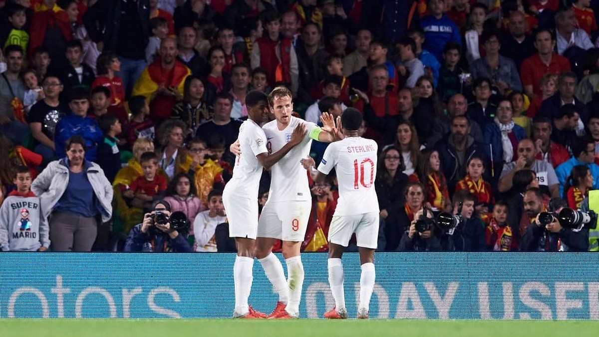 Inggris menang 3-2 atas Spanyol di UEFA Nations League. (Foto: Aitor Alcalde/Getty Images)