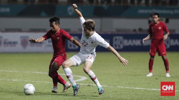 Timnas Indonesia ditahan imbang Hong Kong 1-1 di Stadion Wibawa Mukti.