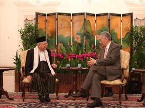 Maruf Amin ke Singapura, Temui Perdana Menteri Lee