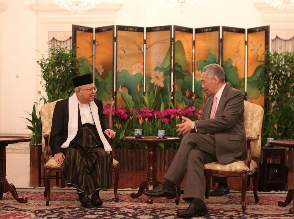 Maruf Amin ke Singapura, Temui Perdana Menteri Lee Maruf Amin ke Singapura, Temui Perdana Menteri Lee