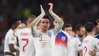 Adapun tambahan tiga poin membuat Inggris kini mengoleksi empat poin dari tiga laga hasil sekali menang, sekali kalah, dan sekali imbang. (Foto: Michael Regan/Getty Images)