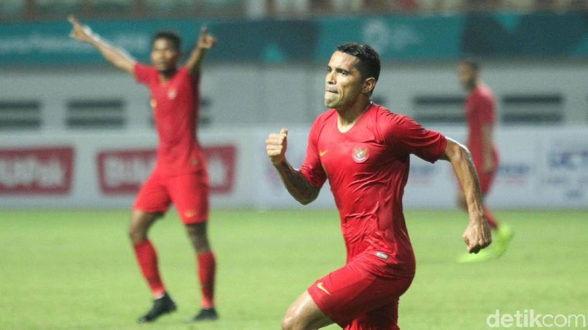 Pemain Timnas Indonesia, Alberto Goncalves. (Foto: Rifkianto Nugroho/Detikcom)