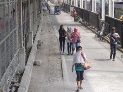 Skybridge Tanah Abang Ditargetkan Selesai Dua Pekan Lagi