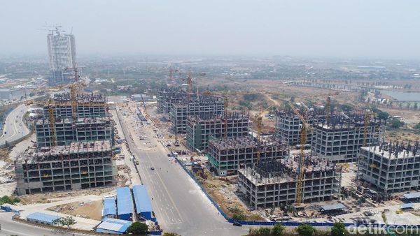 Melihat Proyek Pembangunan Meikarta dari Udara