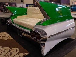 Unik! Sofa dari Buntut Belakang Mobil Klasik Karya Anak Bangsa