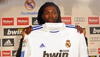 Madrid meminjam Emmanuel Adebayor dari Manchester City pada Januari 2011. Sebagai striker pelapis, Adebayor mencetak delapan gol dalam 22 penampilan sebelum kembali ke Premier League karena tak dipermanenkan. Foto: Denis Doyle/Getty Images