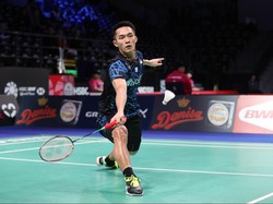 Sempat Unggul, Jonatan Christie Gagal Singkirkan Kento Momota