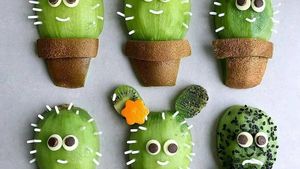 Cantiknya! Buah Kiwi Bisa Dibentuk Jadi Kura-kura hingga Kaktus