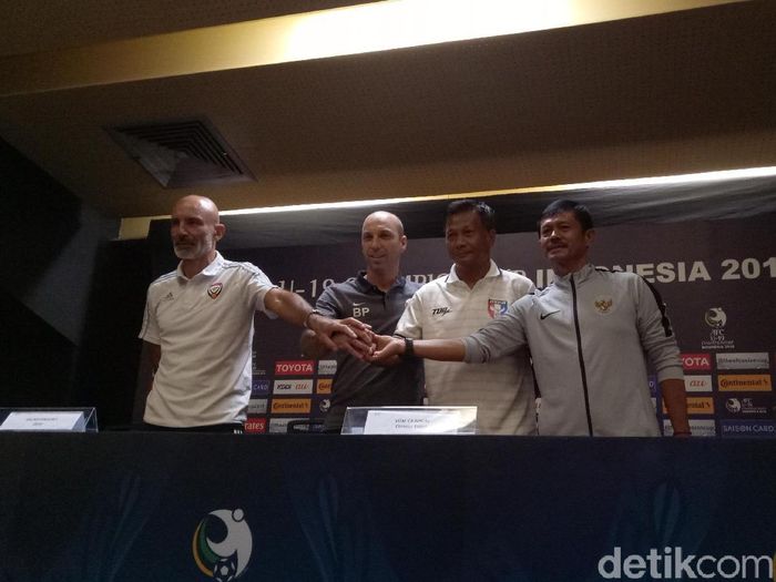 Indra Sjafri di konferensi pers menjelang Piala Asia U-19 2018. (Foto: Randy Prastya/detikcom) Indra Sjafri di konferensi pers menjelang Piala Asia U-19 2018. (Foto: Randy Prastya/detikcom)