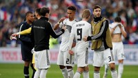 Sementara, Jerman hampir pasti degradasi ke League B karena terbenam di posisi buncit dengan satu poin dan sudah kalah dua kali. (Benoit Tessier/REUTERS)