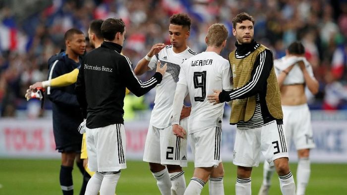 Timnas Jerman menelan enam kekalahan di sepanjang 2018 (Foto: Benoit Tessier/REUTERS) Timnas Jerman menelan enam kekalahan di sepanjang 2018 (Foto: Benoit Tessier/REUTERS)