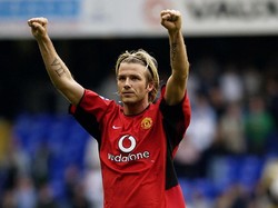 David Beckham membuktikan diri bukan sekadar selebriti di atas lapangan. Beckham sudah mengemas 80 assist selama merumput di Inggris selama 11 musim bersama Manchester United. Enam medali juara Premier League dimiliki Beckham. (Foto: Shaun Botterill/Getty Images)