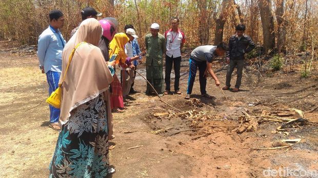 Fenomena Alam Tanah Mendidih Kejutkan Warga Sumenep